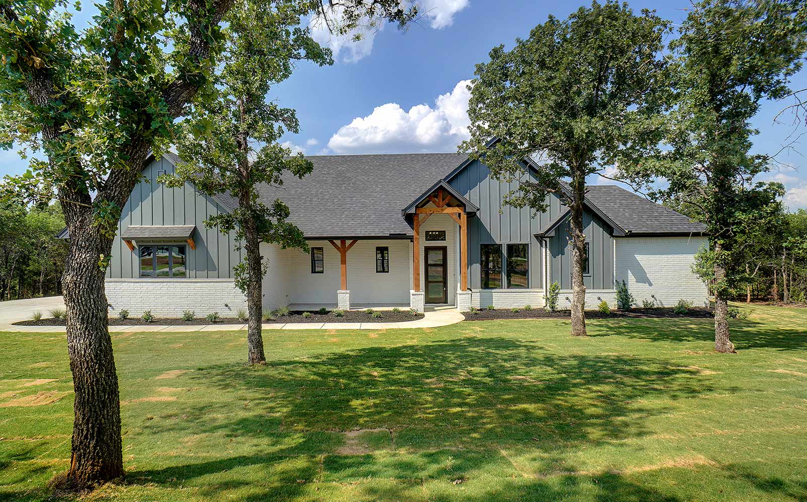 Custom home built by Living Stone Construction