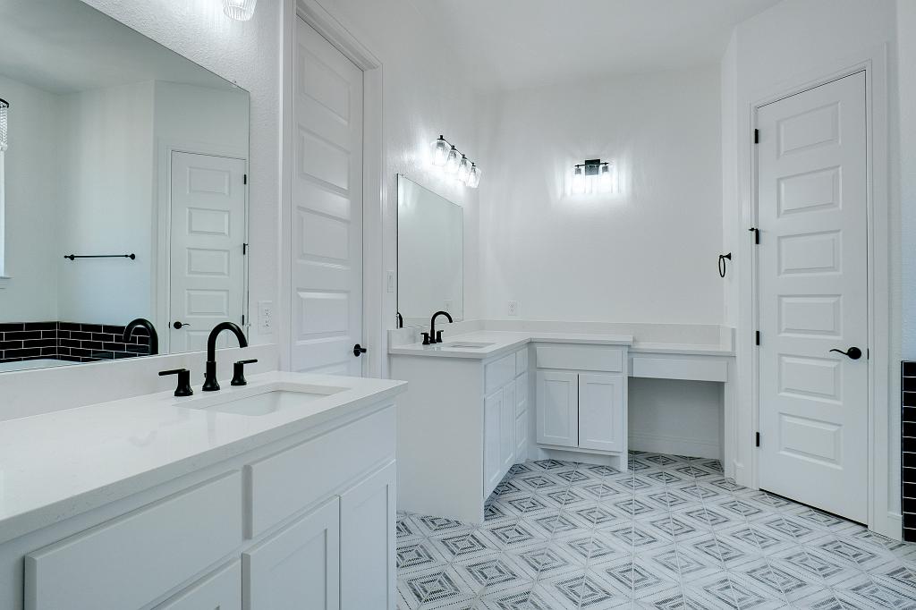 Bathroom in custom home by Living Stone Construction
