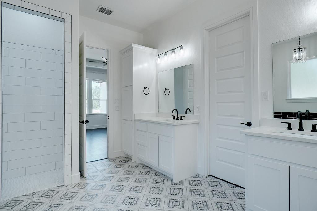 Bathroom in custom home by Living Stone Construction